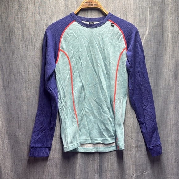 🇺🇸 Helly Hansen Blue and Purple Long Sleeve Shirt size large - Picture 6 of 8